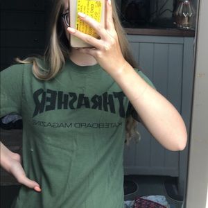 green thrasher short sleeve crew neck!